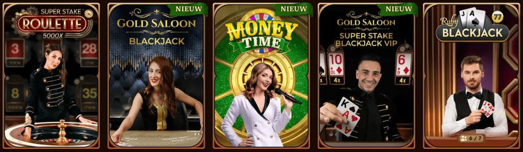 Live Casino bij Wild Robin Casino
